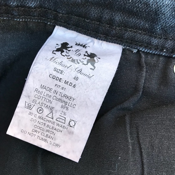 Michael David Straight Leg Jeans #882 - Picture 2 of 4